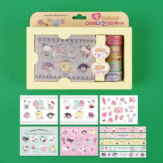 Sanrio Masking Tape And Deco Sticker Set