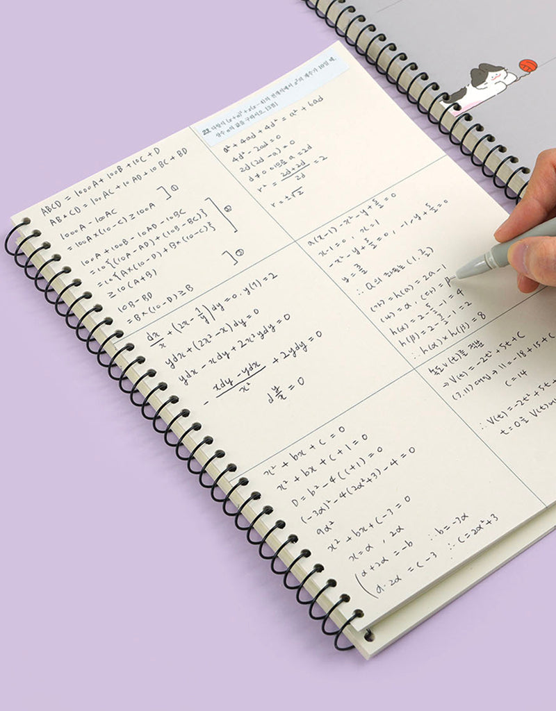 Nyang Nyang 6-Section Mathmatics A4 Notebook