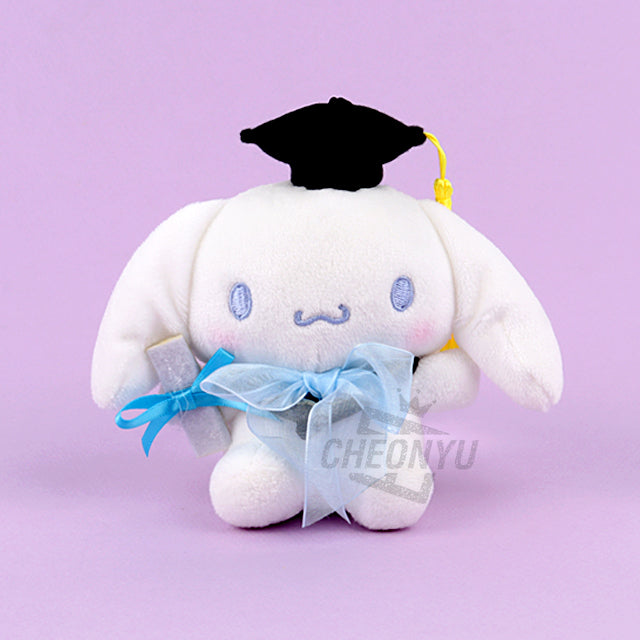 Sanrio New Graduation Cap Handbag Plush Keychain
