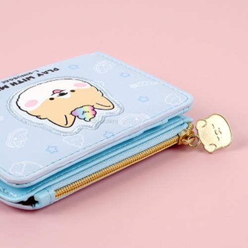 Sleeping Dog Wallet With Zipper
