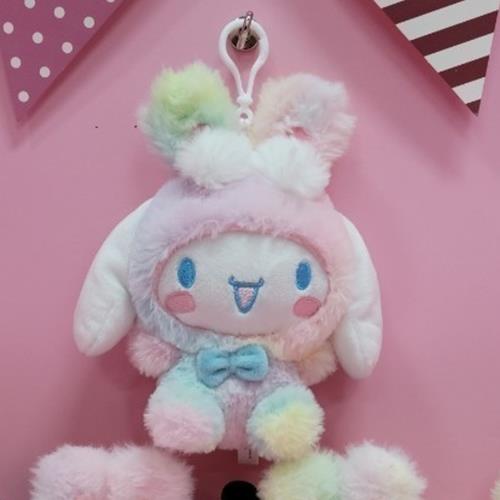 Sanrio Rainbow Backpack Plush Keychain