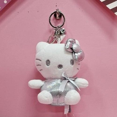 Sanrio Silver Heart Backpack Keychain