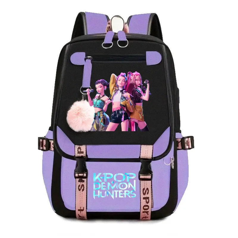 Kpop Demon Hunter Canvas Backpack