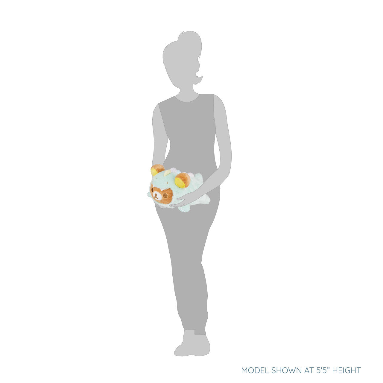 San-X Original - Rilakkuma Costume Dino Laydown Plush