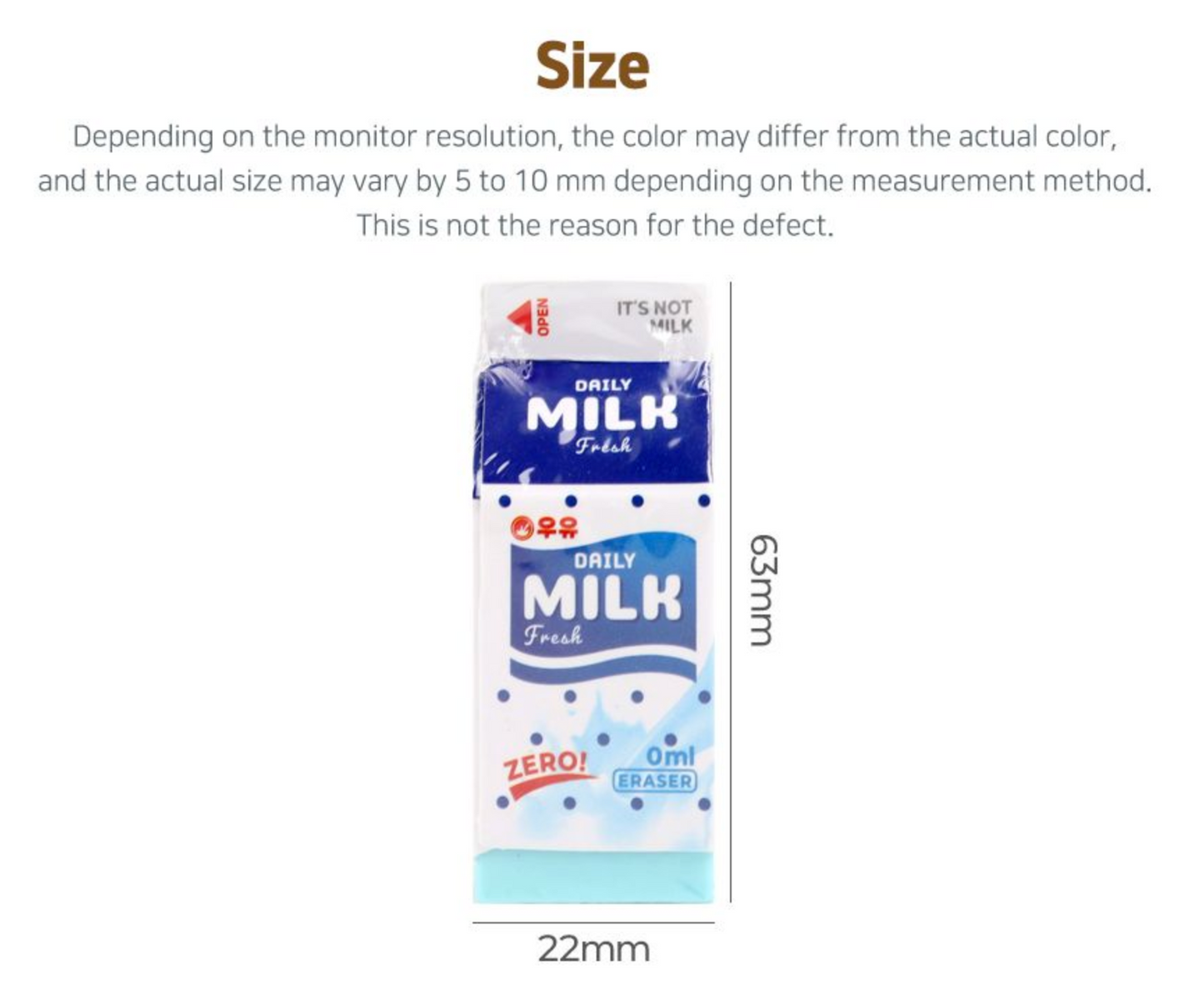 Milk Pack Eraser