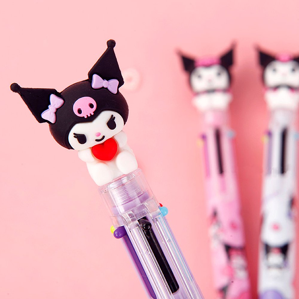 Kuromi Figure 6 Colors Ballpoint Pen