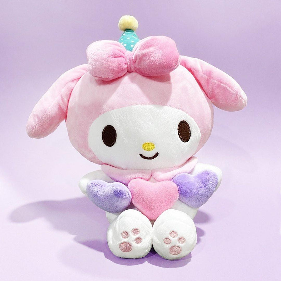 Sanrio Triple Heart With Crown Medium 14" Plush