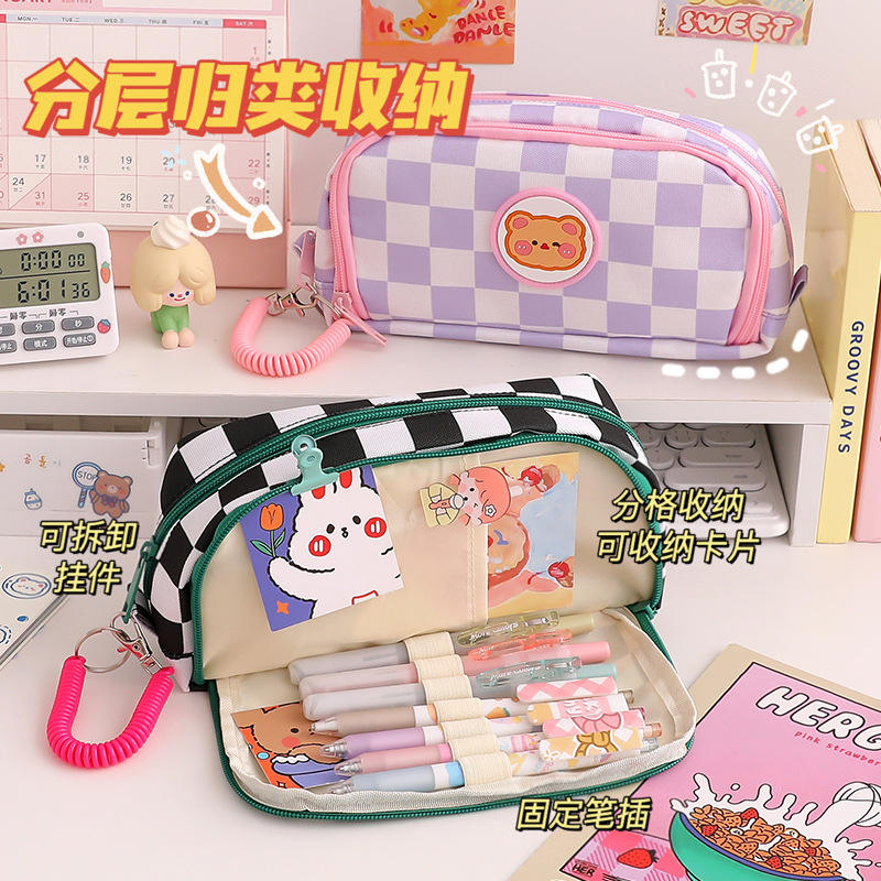 Bear Cartoon Pencil Case/ Storage Bag/ Pencil Pouch