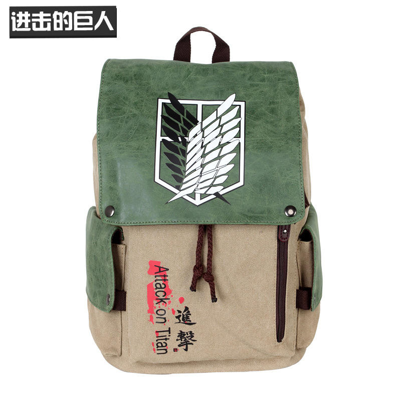anime attack on titan laptop canvas backpack Messenger Bag Attack on Titan Canvas Bag/
