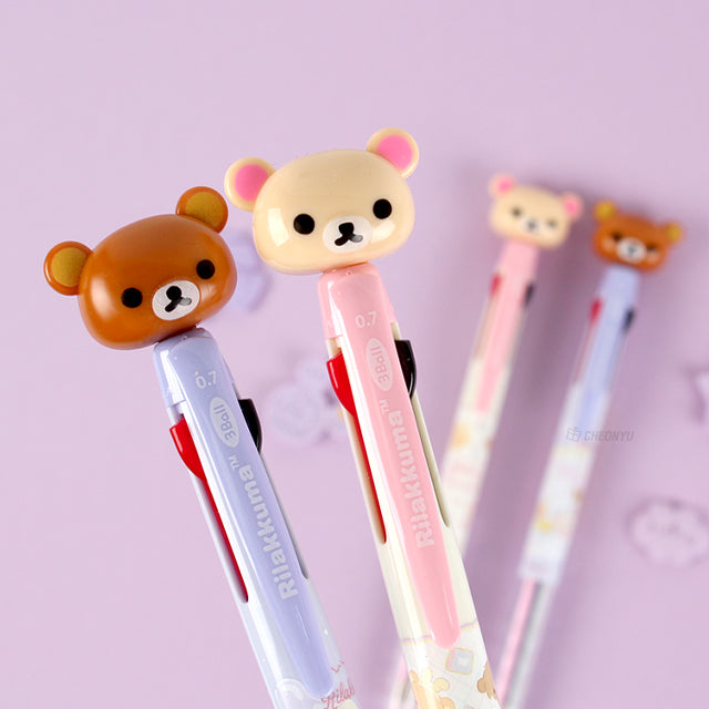 Rilakkuma 3 Colored Ballpoint Pen Ink