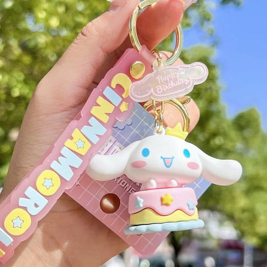 Cinnamoroll Birthday Keychain