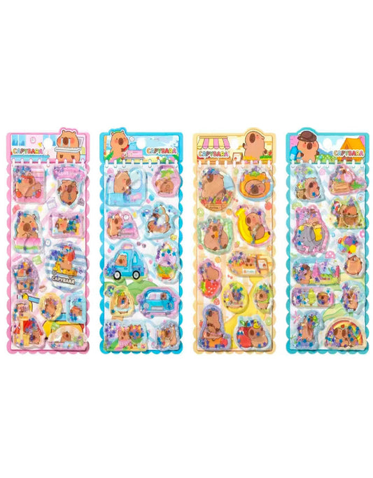 Capybara Holiday Stickers Set