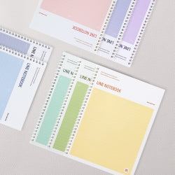 Pastel Line Notebook B5