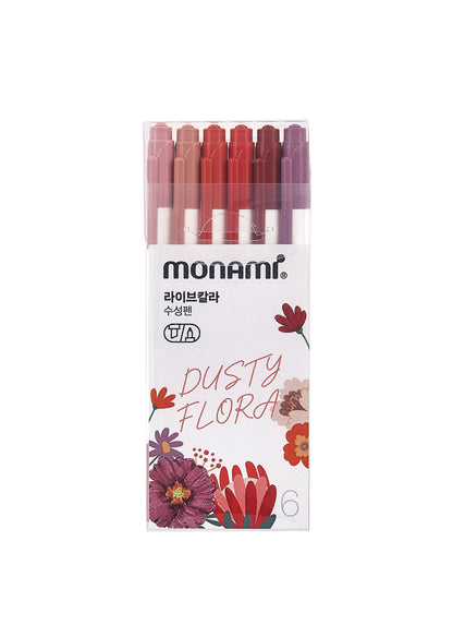 Monami Highlighter Pen Set 6pcs