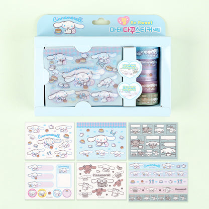 Sanrio Cinnamoroll Masking Tape and Deco Sticker Set