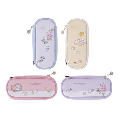 Double Multi Mongalmongal PU Pencil Case