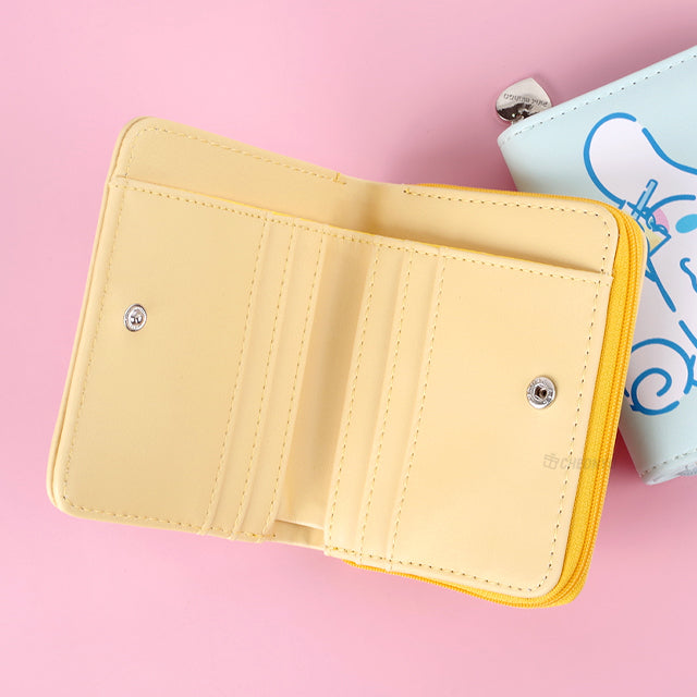 Sanrio Pocket Wallet With Heart Stainless Steel Zipper