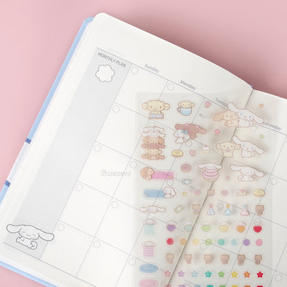 Sanrio Hard Daily Journal/ Notebook With Sticker Set