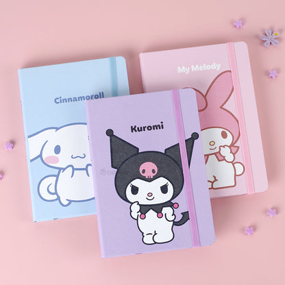 Sanrio Hard Daily Journal/ Notebook With Sticker Set