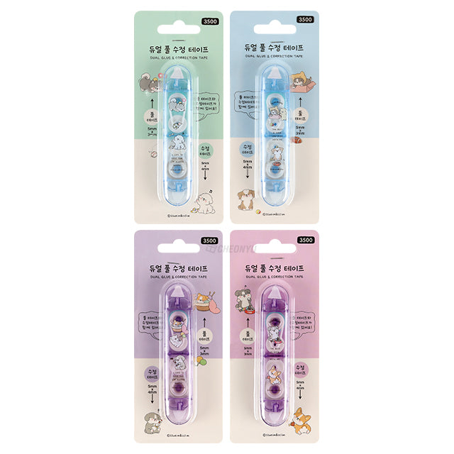 E-rinubgae Dual Glue & Correction Tape