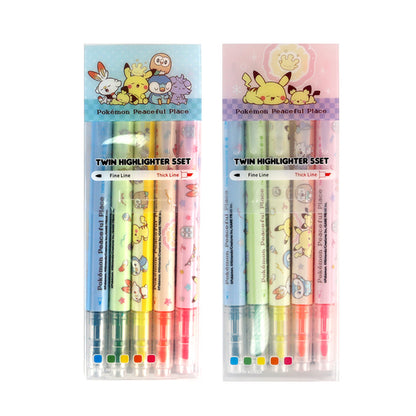 Pokémon Twin Highlighters Set of 5pcs