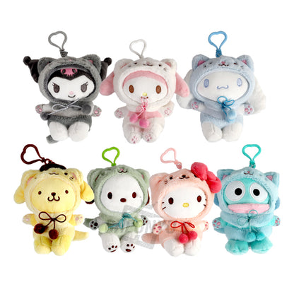 Sanrio Character Cat Friend Plush Keychain
