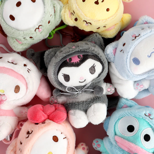 Sanrio Character Cat Friend Plush Keychain
