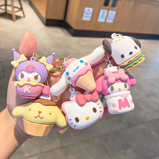 Sanrio Cute Ice Cream Collection Keychain