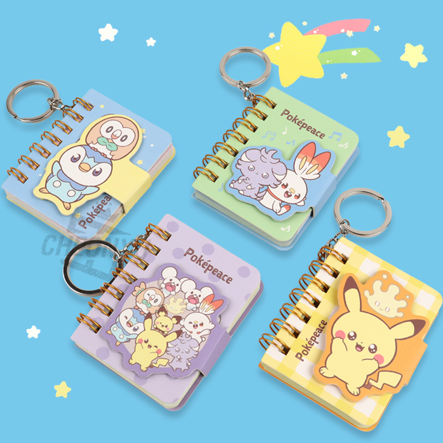 Pokemon Notepad with Keyring