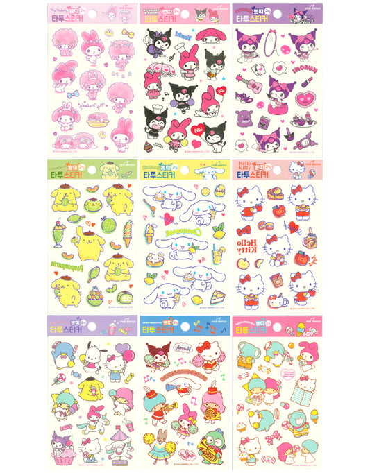 Sanrio Characters Tattoo Sticker