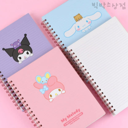 Sanrio 5 Sections Lined Notebook