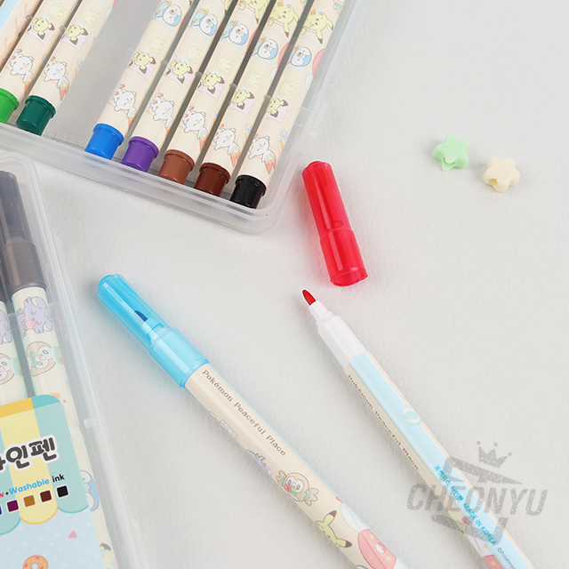 Pokemon Marker 12 Colors Pen Set