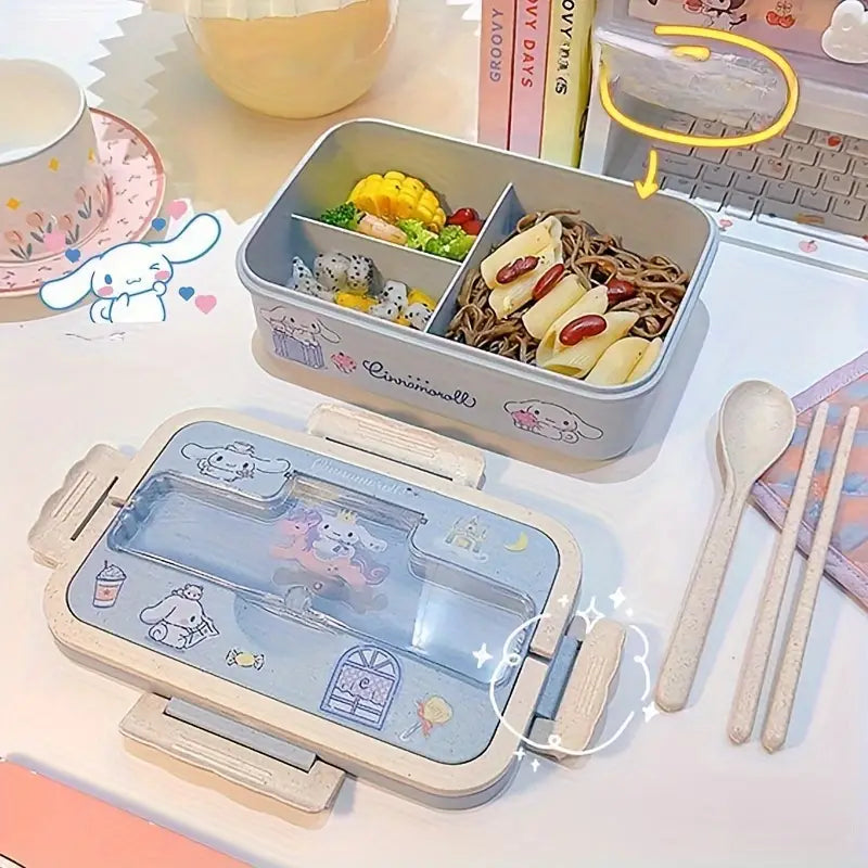 Sanrio Hand Made Lunch Box with Utensil Set