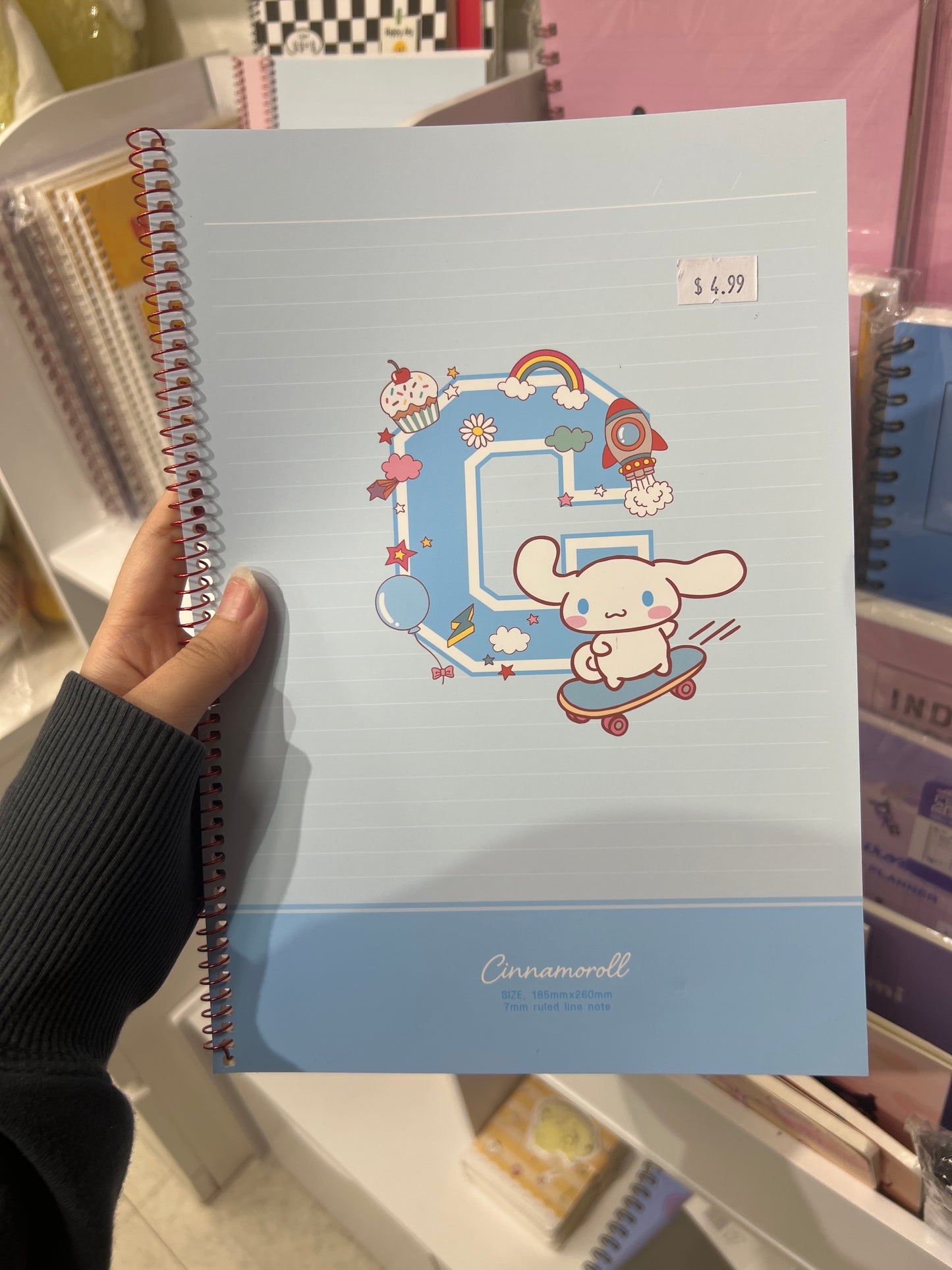 Sanrio Spiral Thin Notebook