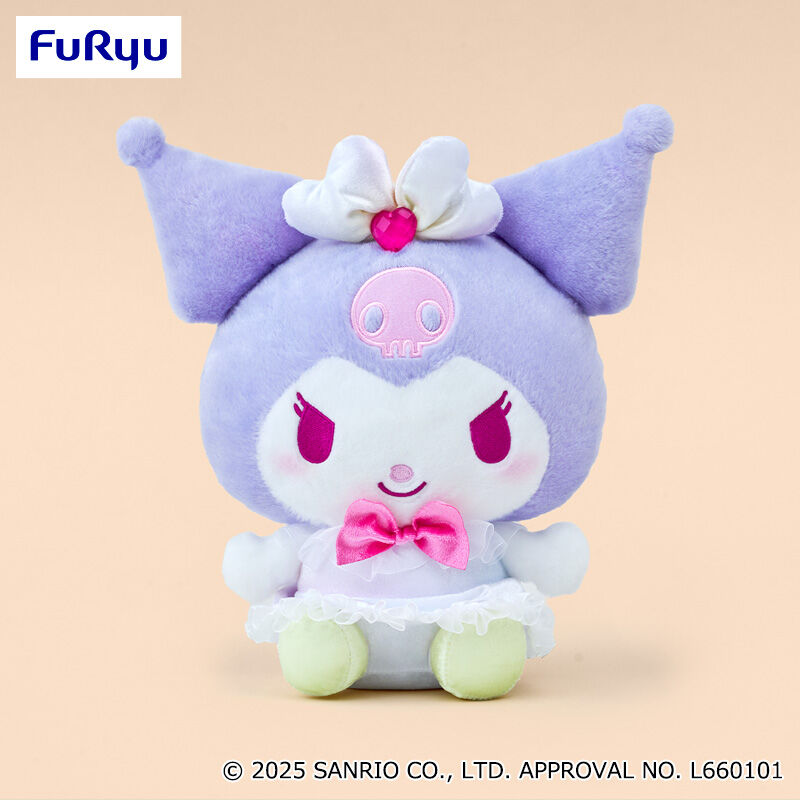 Furyu-  Sanrio Kuromi Angel Big Plush, 11.4"