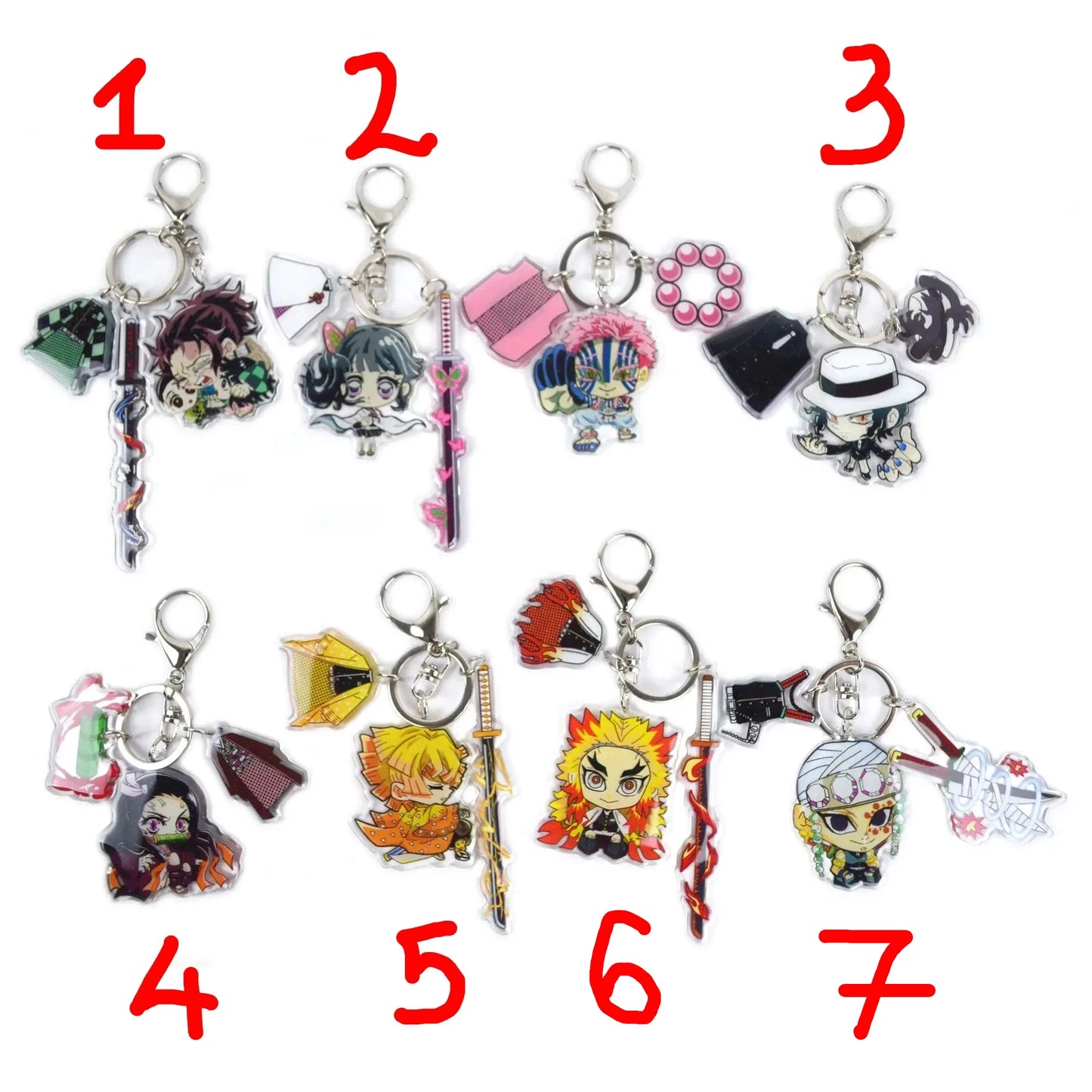 Demon Slayer New Acrylic Keychain 2024