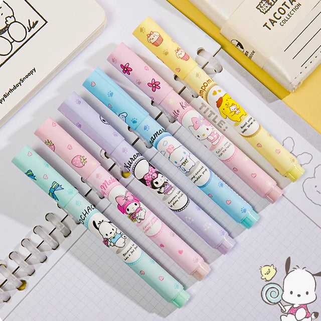 Sanrio 6pcs Highlighter Pen Set