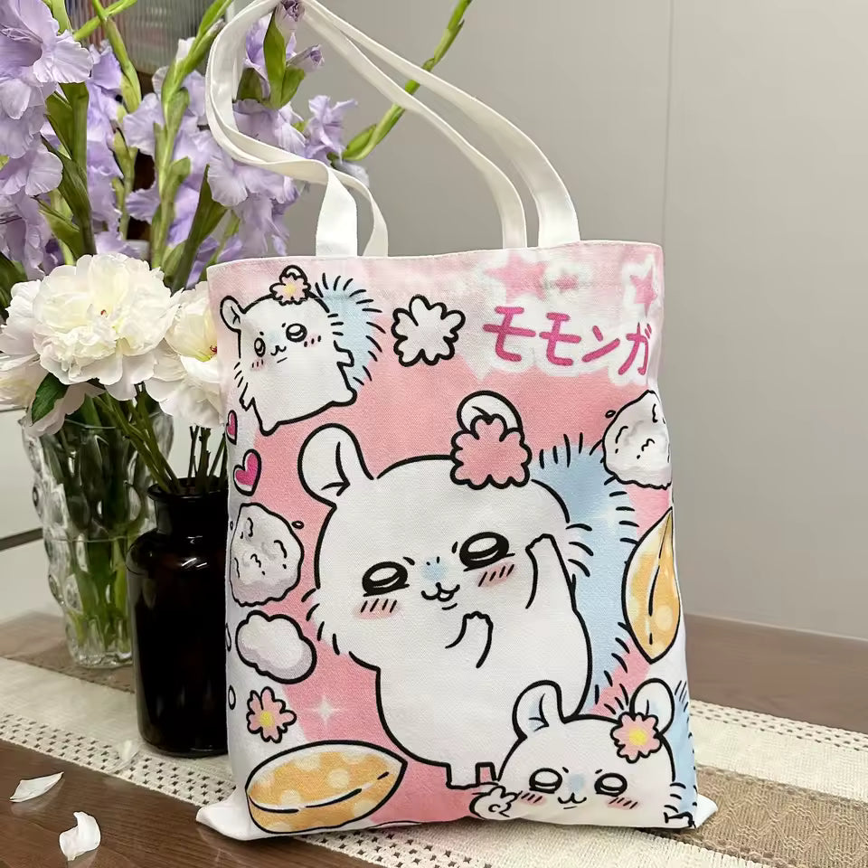 Large Chiikawa Canvas Tote Bag