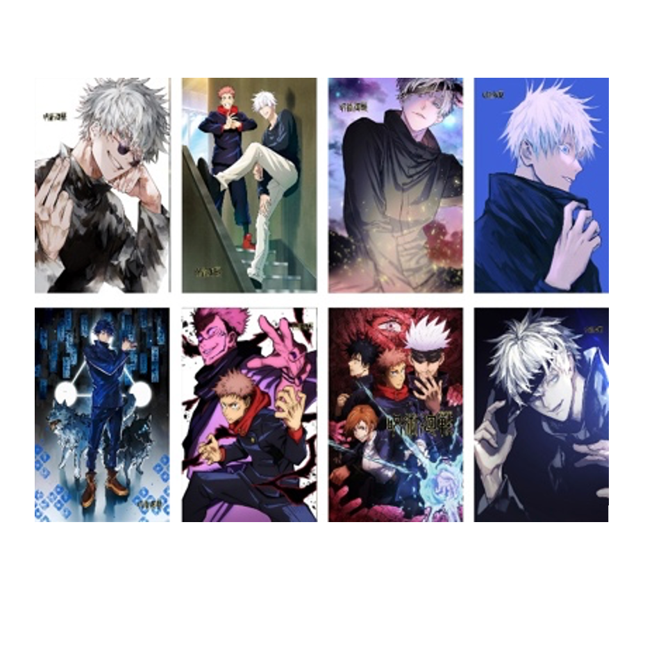 Jujutsu Kaisen 8 Posters Set