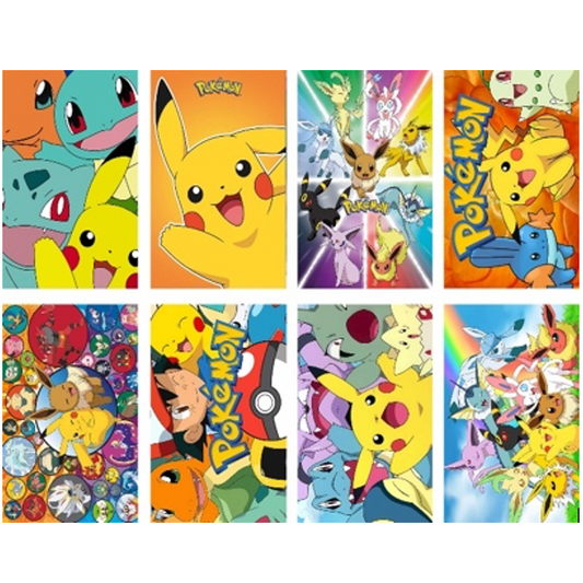 Pokémon Posters Set of 8