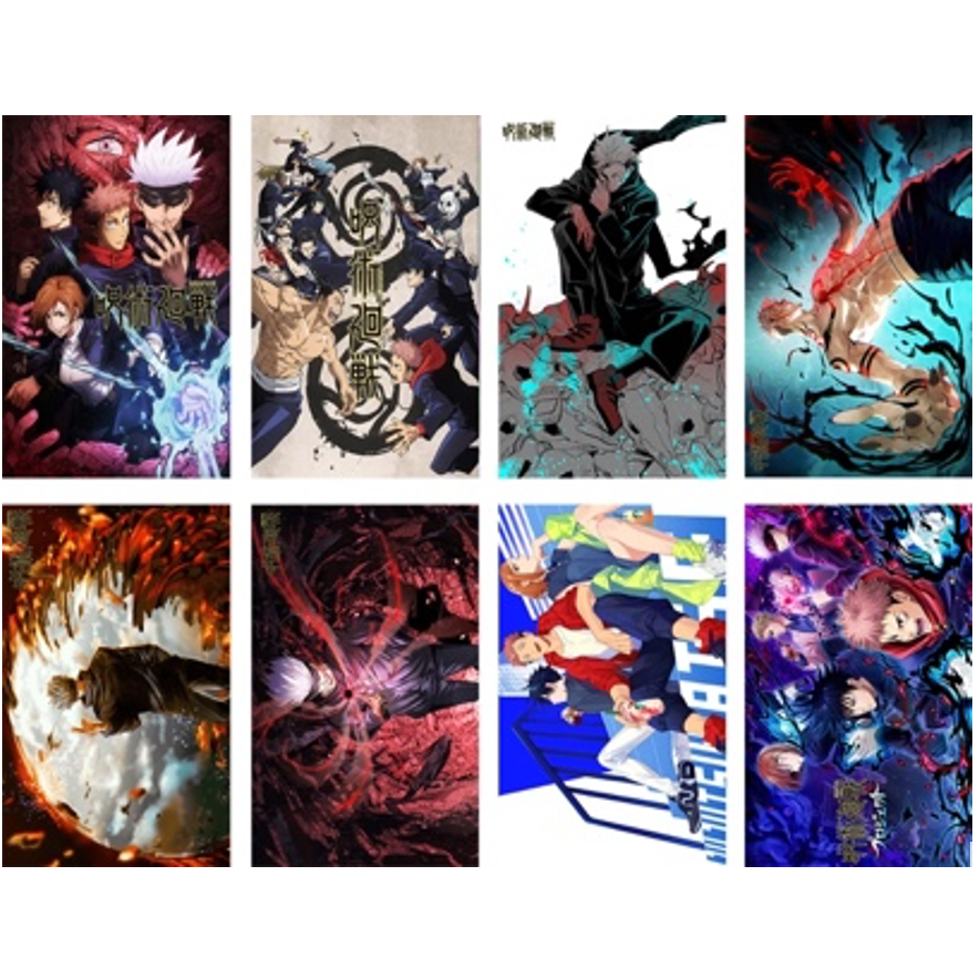 Jujutsu Kaisen 8 Posters Set