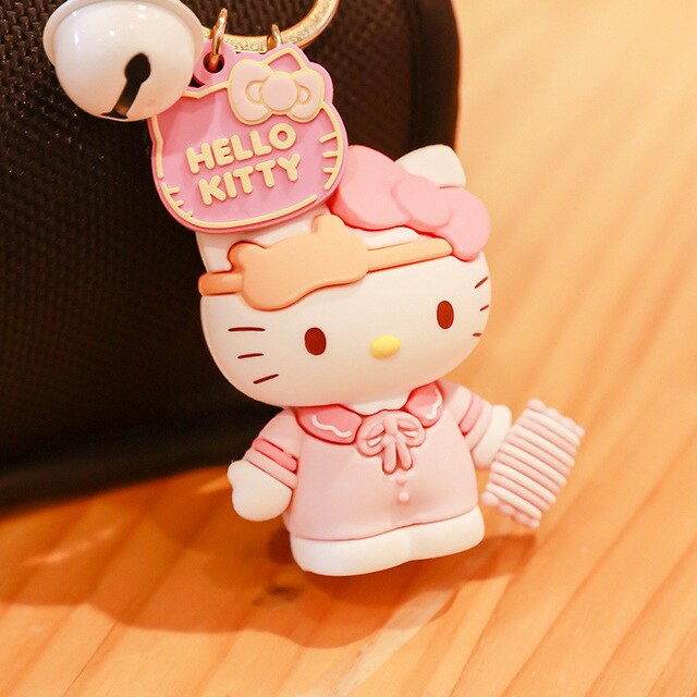 Kawaii Hello Kitty Girl Keychain