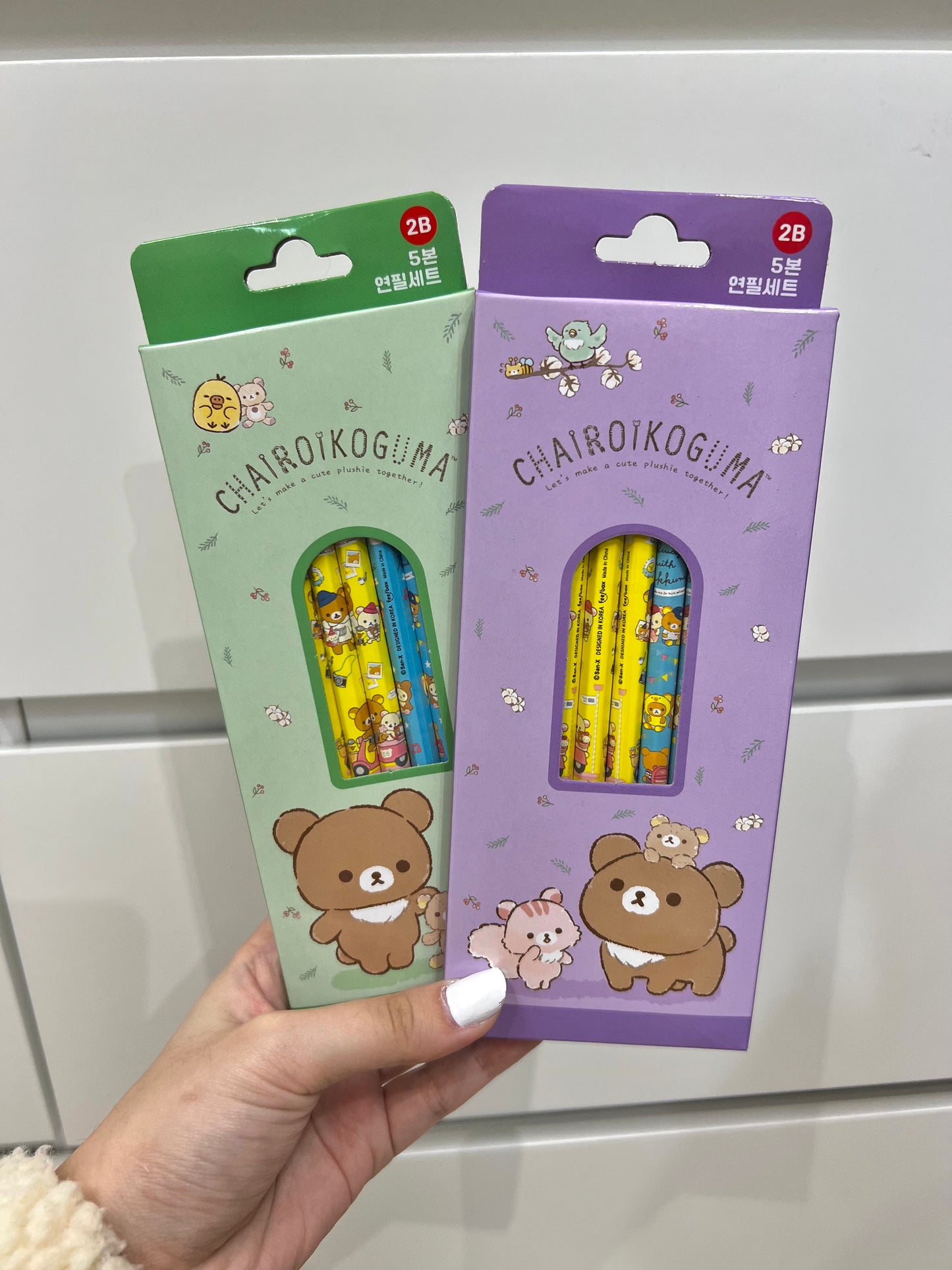 Chairoikoguma Pencil Set