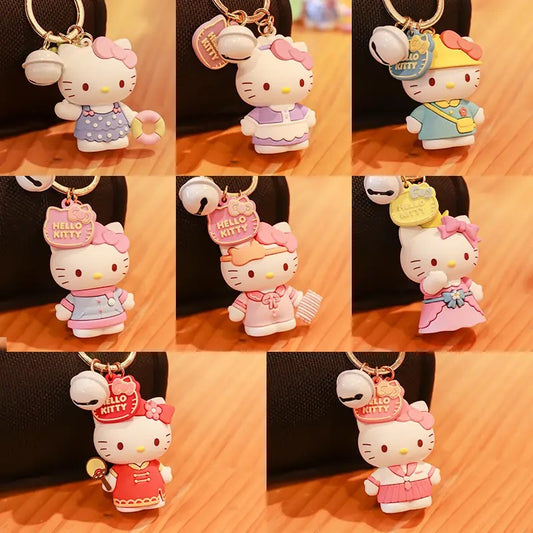 Kawaii Hello Kitty Girl Keychain