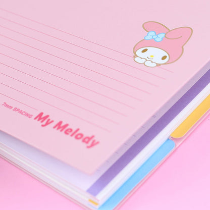 Sanrio Left Bounded 4-Section Thick Notebook