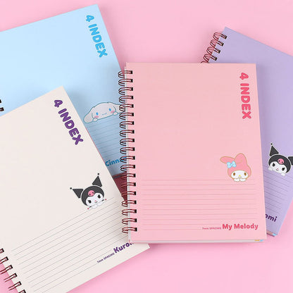 Sanrio Left Bounded 4-Section Thick Notebook