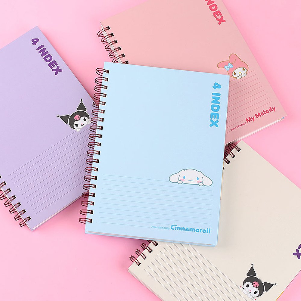 Sanrio Left Bounded 4-Section Thick Notebook