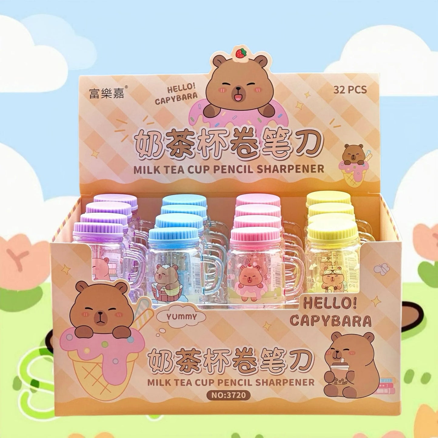 Capybara Pencil Sharpener as a Water Bottle