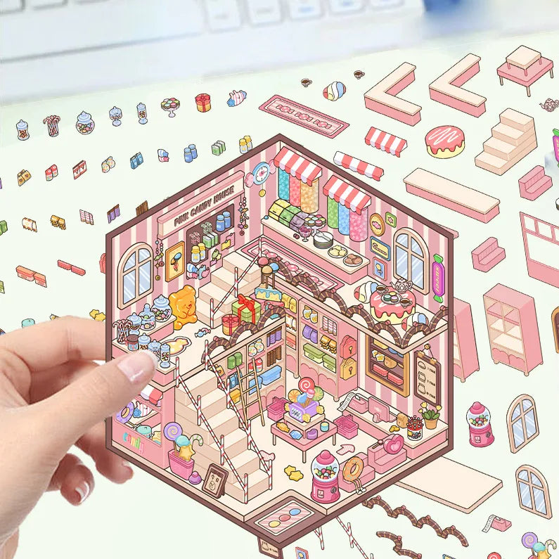 Miniature Scenes Stickers