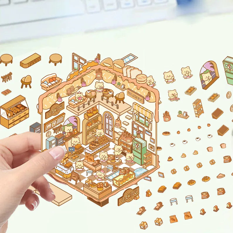 Miniature Scenes Stickers